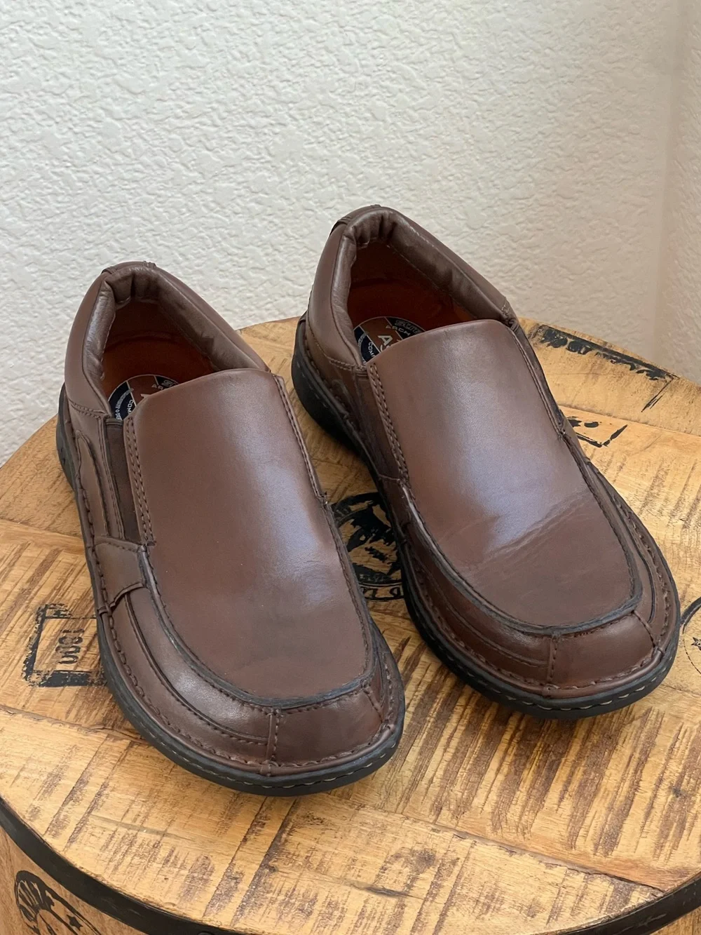 Streetcars Carrera Men's Loafers Size 11M Brown Leather Casual Dress Shoes